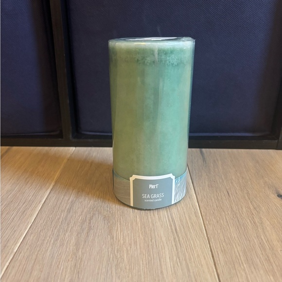 Pier 1 Imports Sea Grass Candle 3x6 Large Pillar Rare - Picture 4 of 6